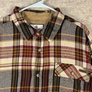 Legendary Whitetails Men’s Flannel Button Up Shirt XL Outdoors Hunting Cotton